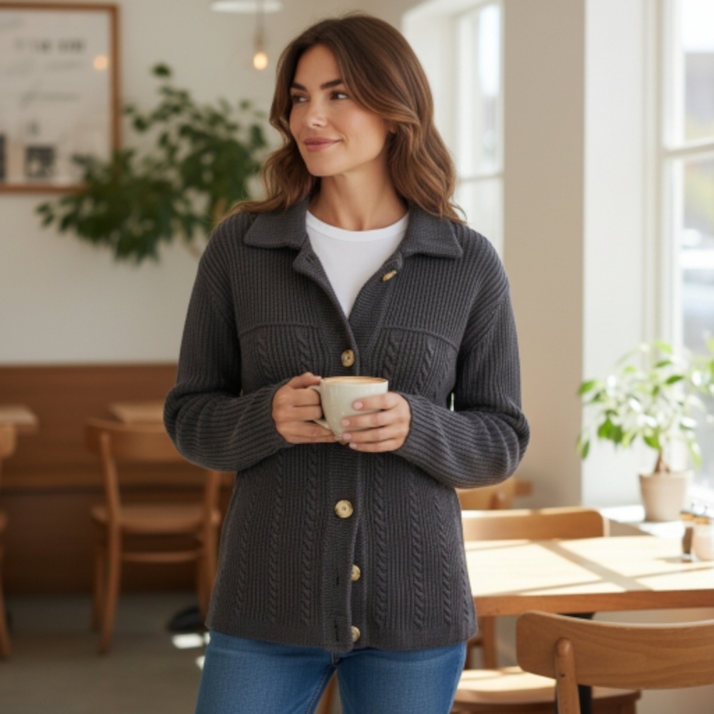 Liz Claiborne Button-Up Cardigan